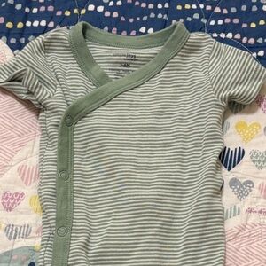 Carter's Sage Striped Onesie